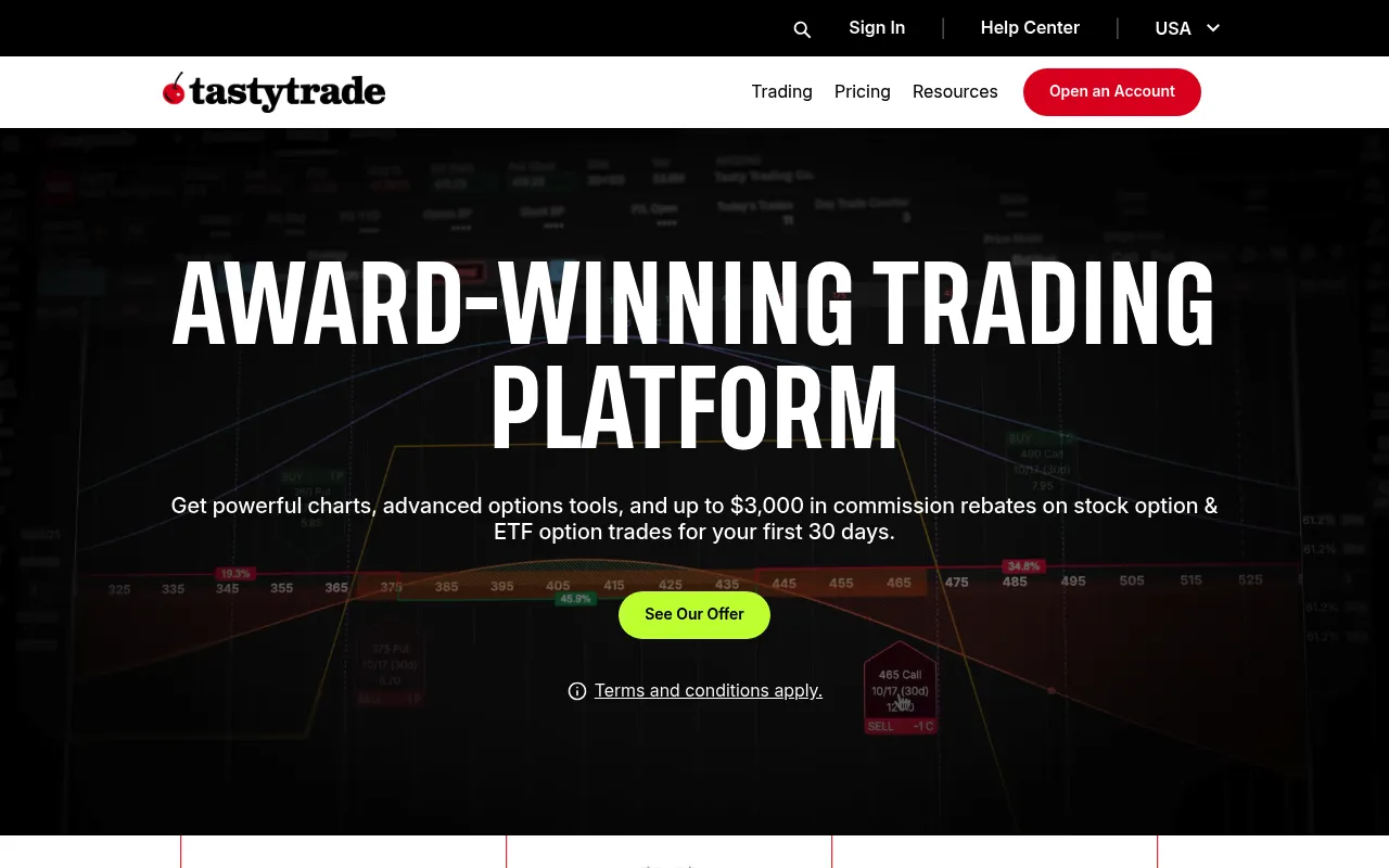 tastytrade screenshot
