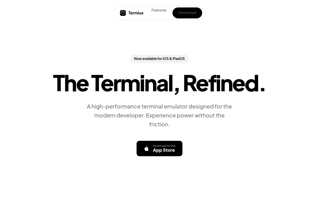 Termiux screenshot