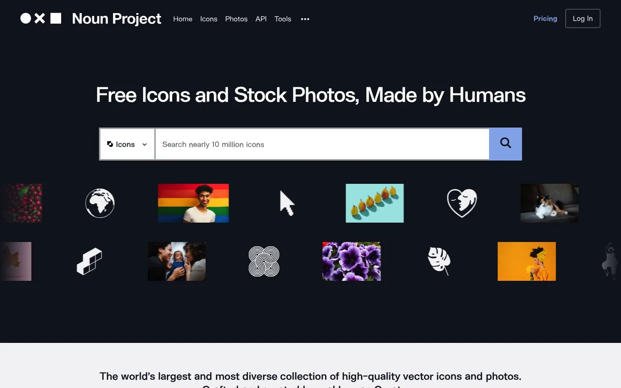 The Noun Project screenshot