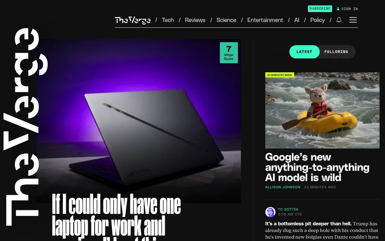 The Verge screenshot