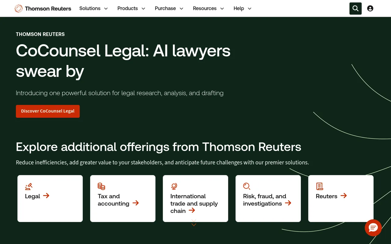 Thomson Reuters screenshot