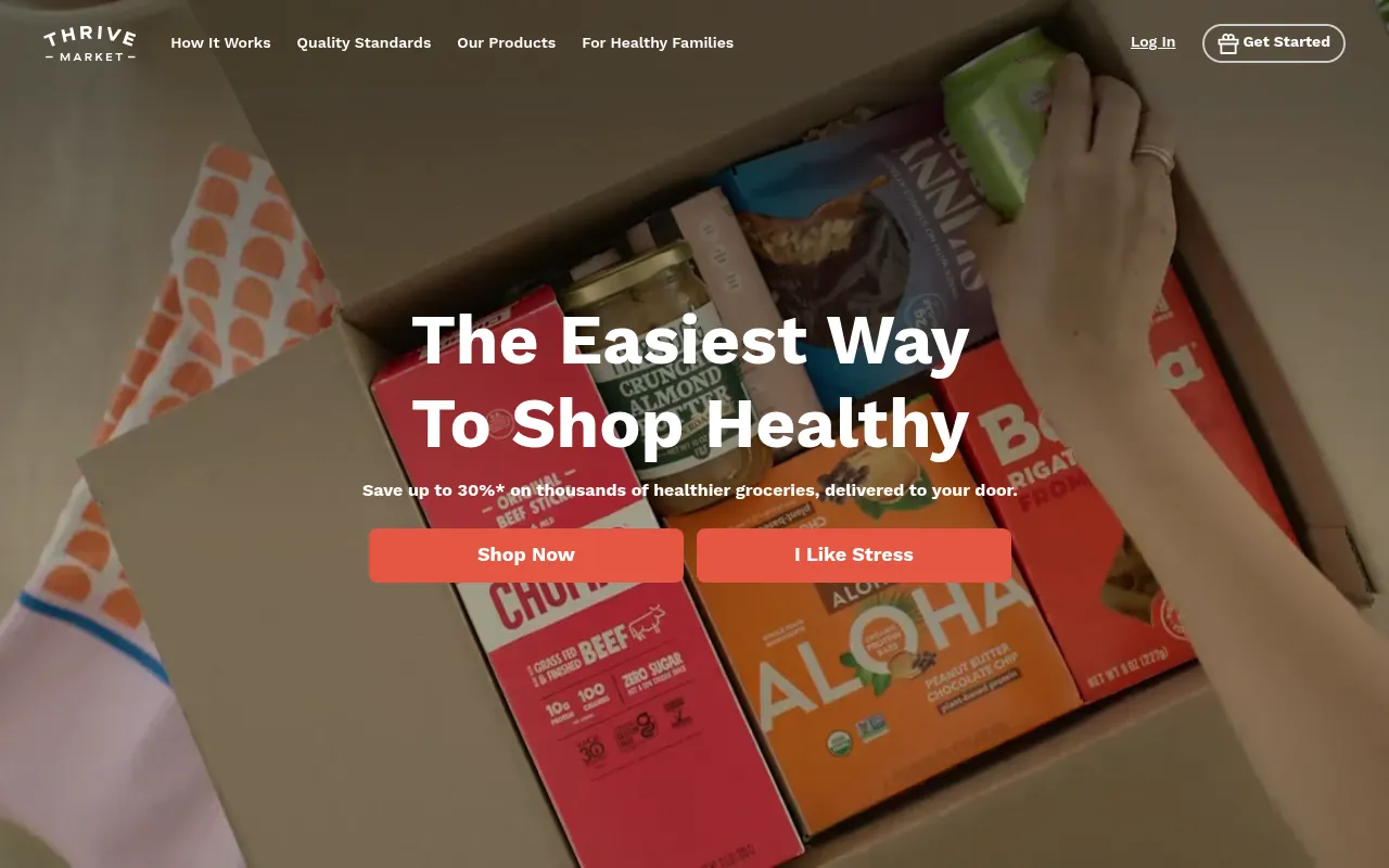 Thrive Market screenshot