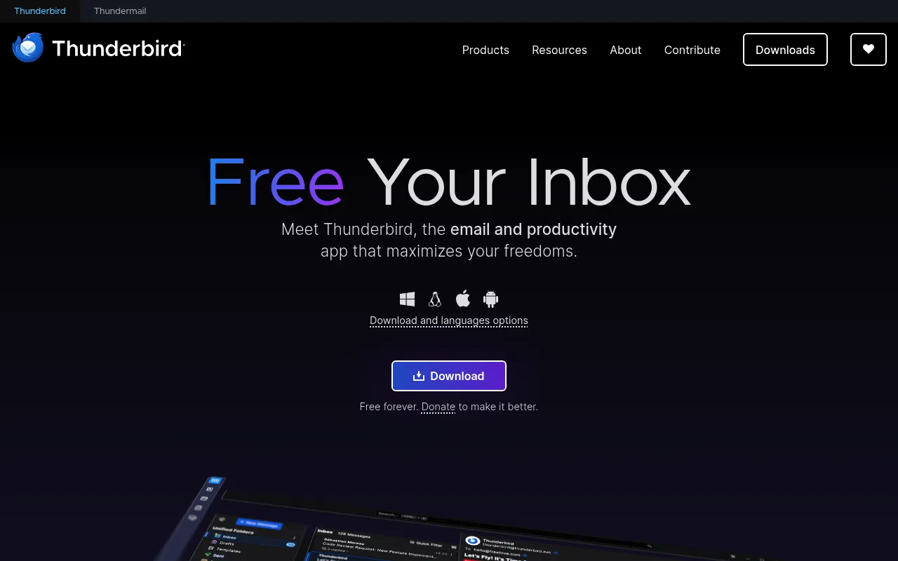Thunderbird screenshot