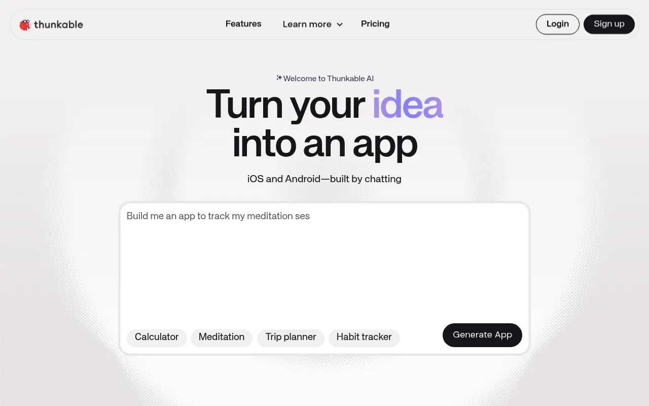 Thunkable screenshot