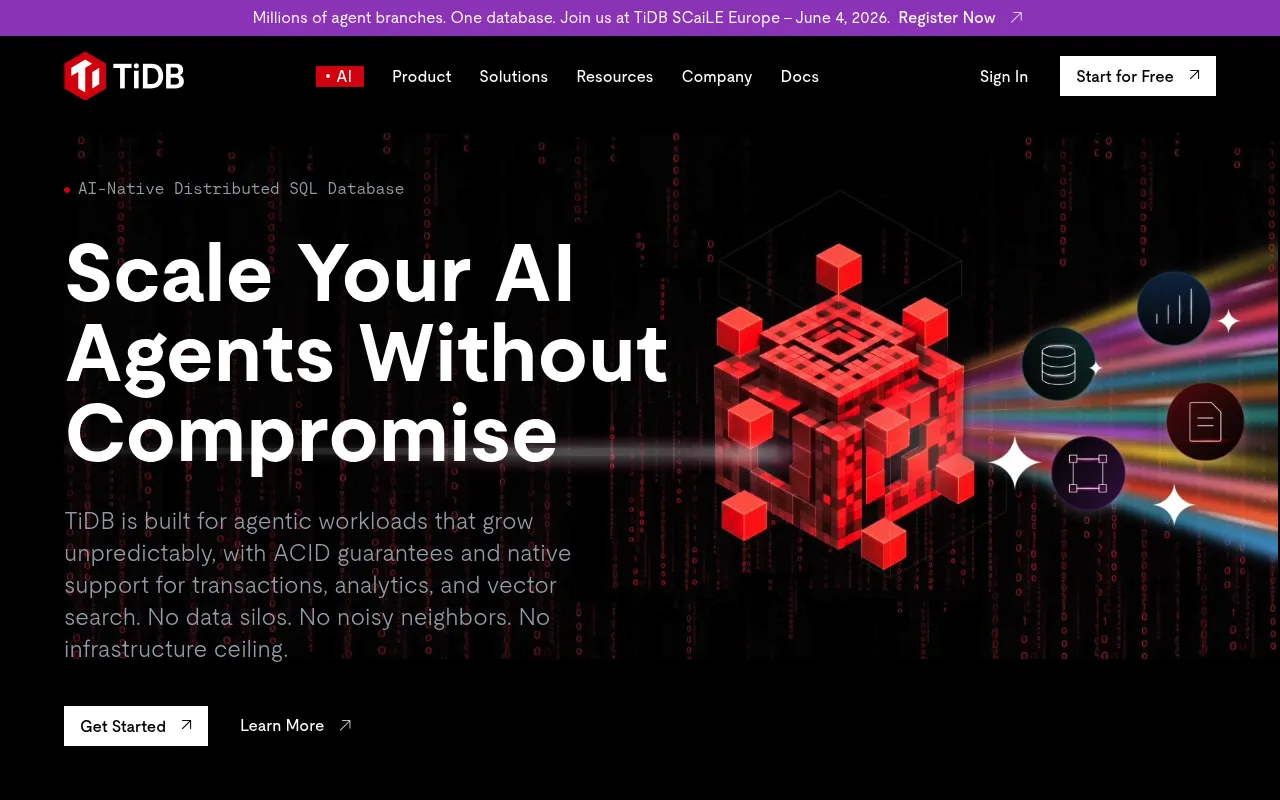 TiDB screenshot