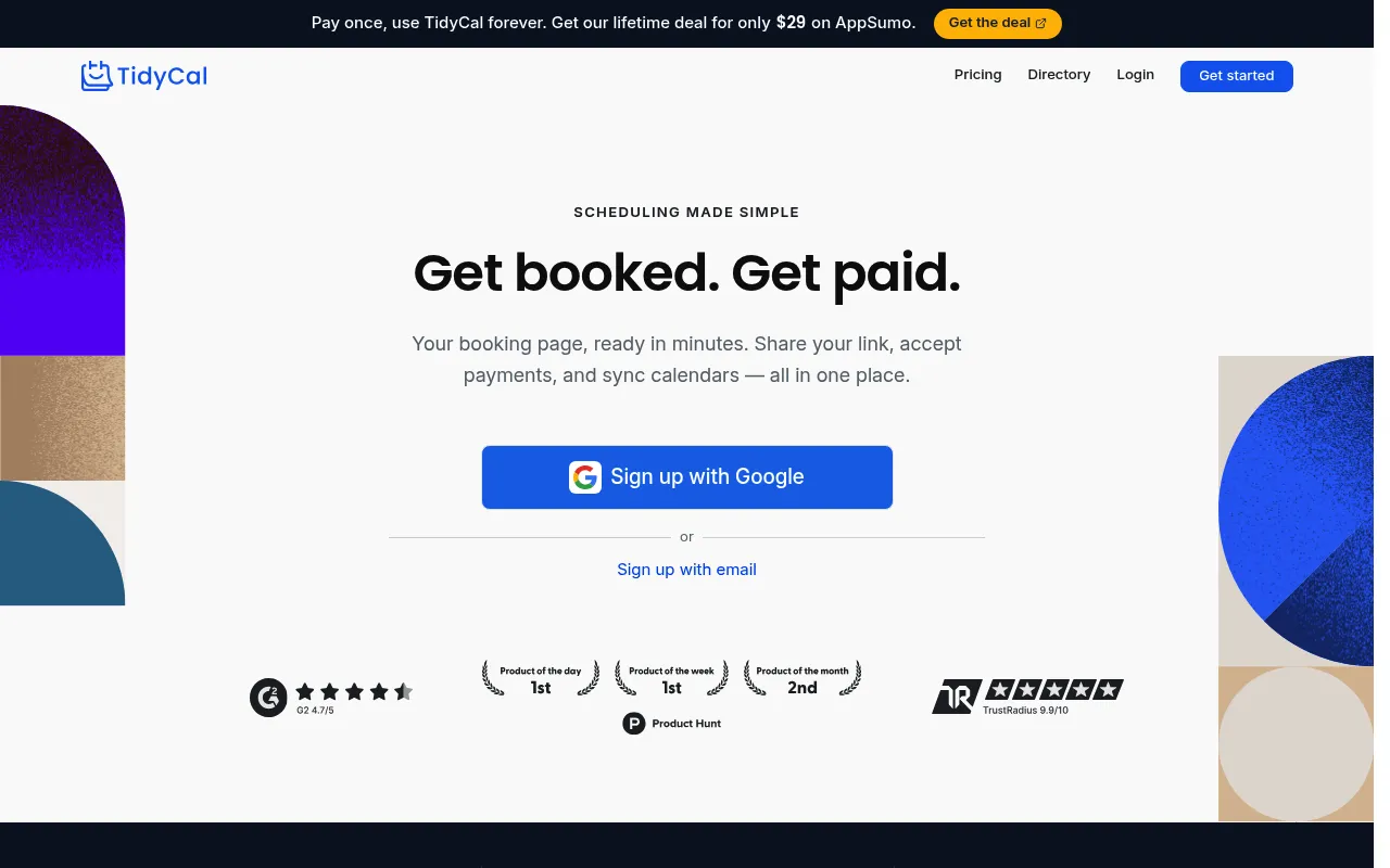 TidyCal screenshot