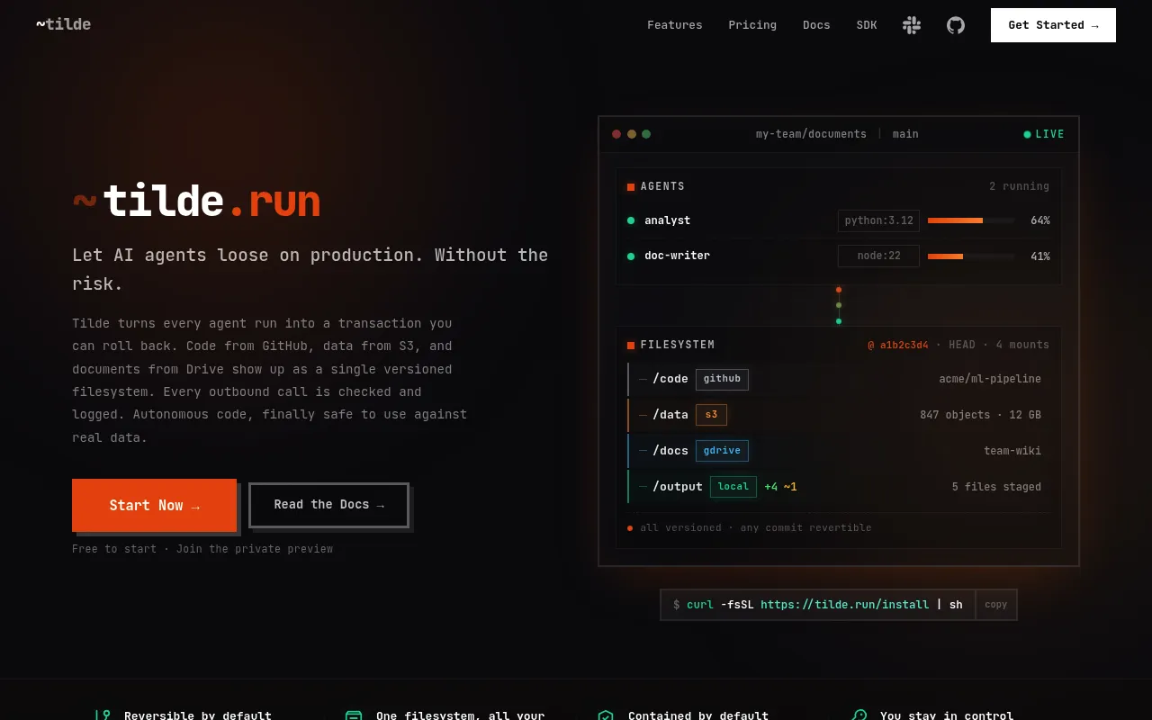 tilde.run screenshot