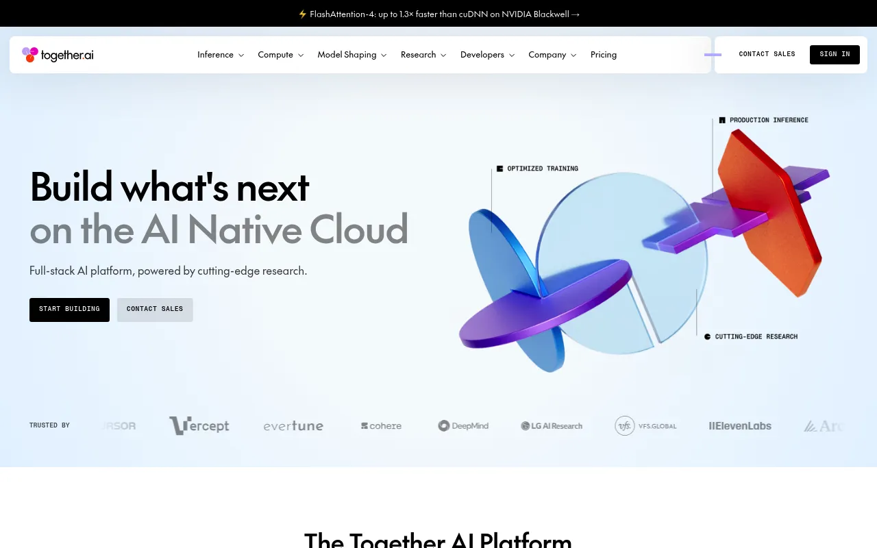 Together AI screenshot
