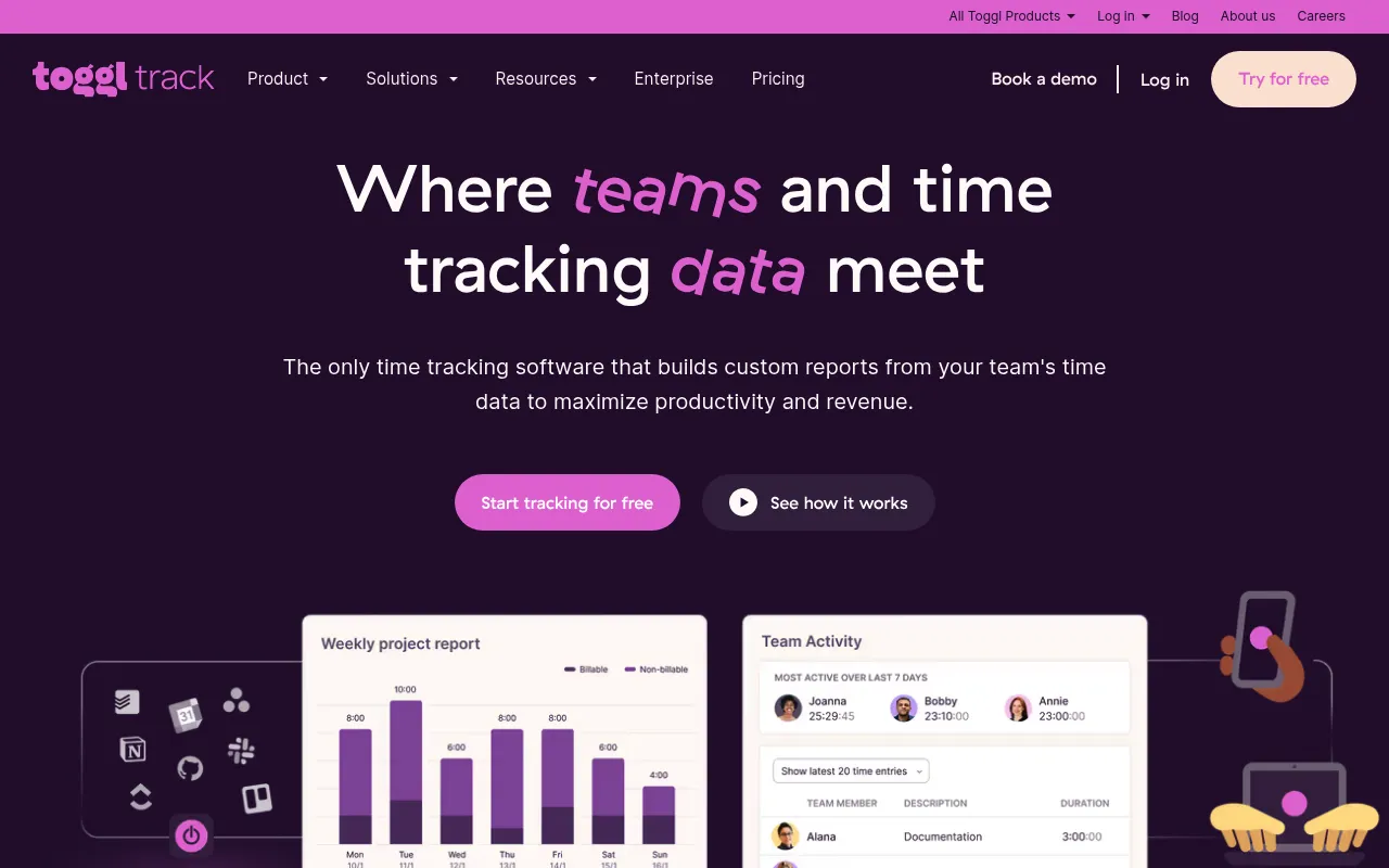 Toggl Track screenshot