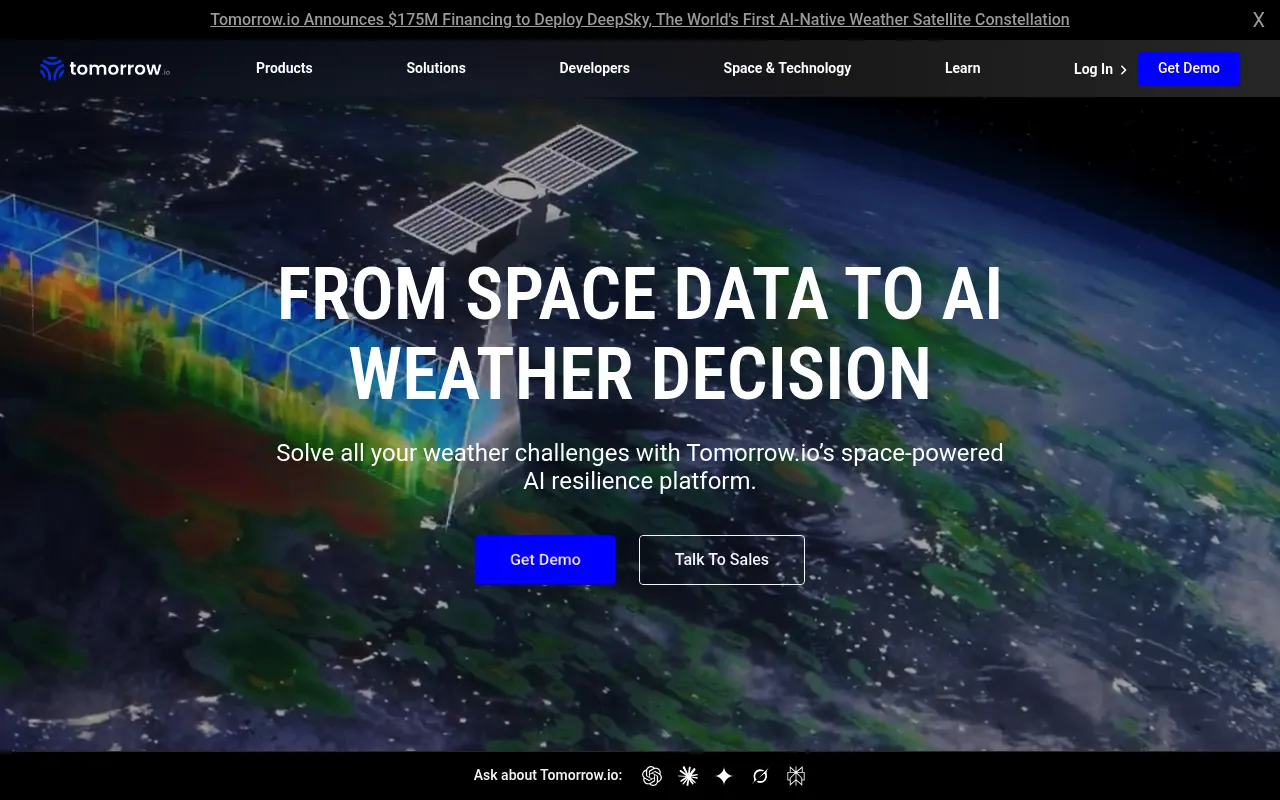 Tomorrow.io screenshot