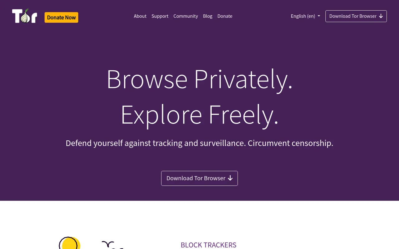 Tor Browser screenshot