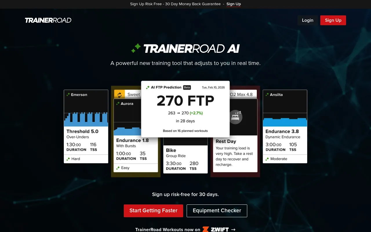 TrainerRoad screenshot