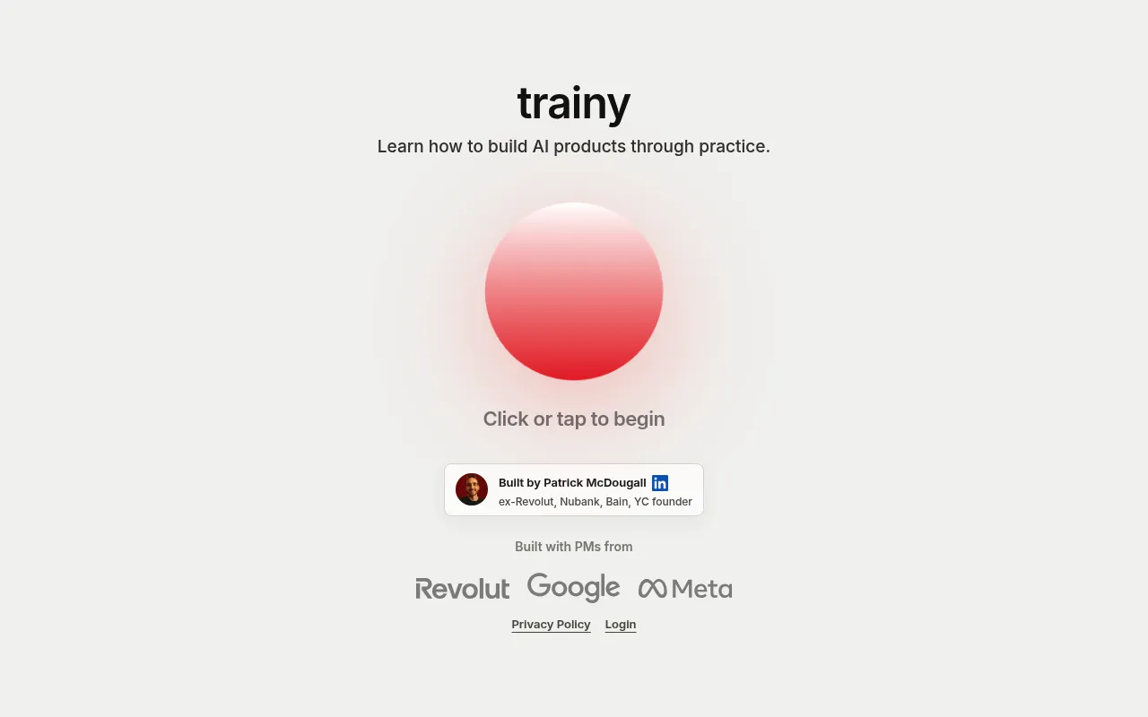 Trainy screenshot