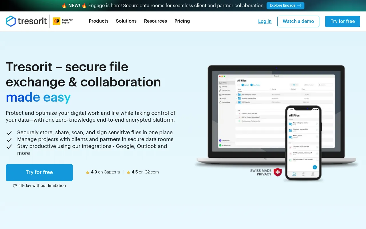 Tresorit screenshot