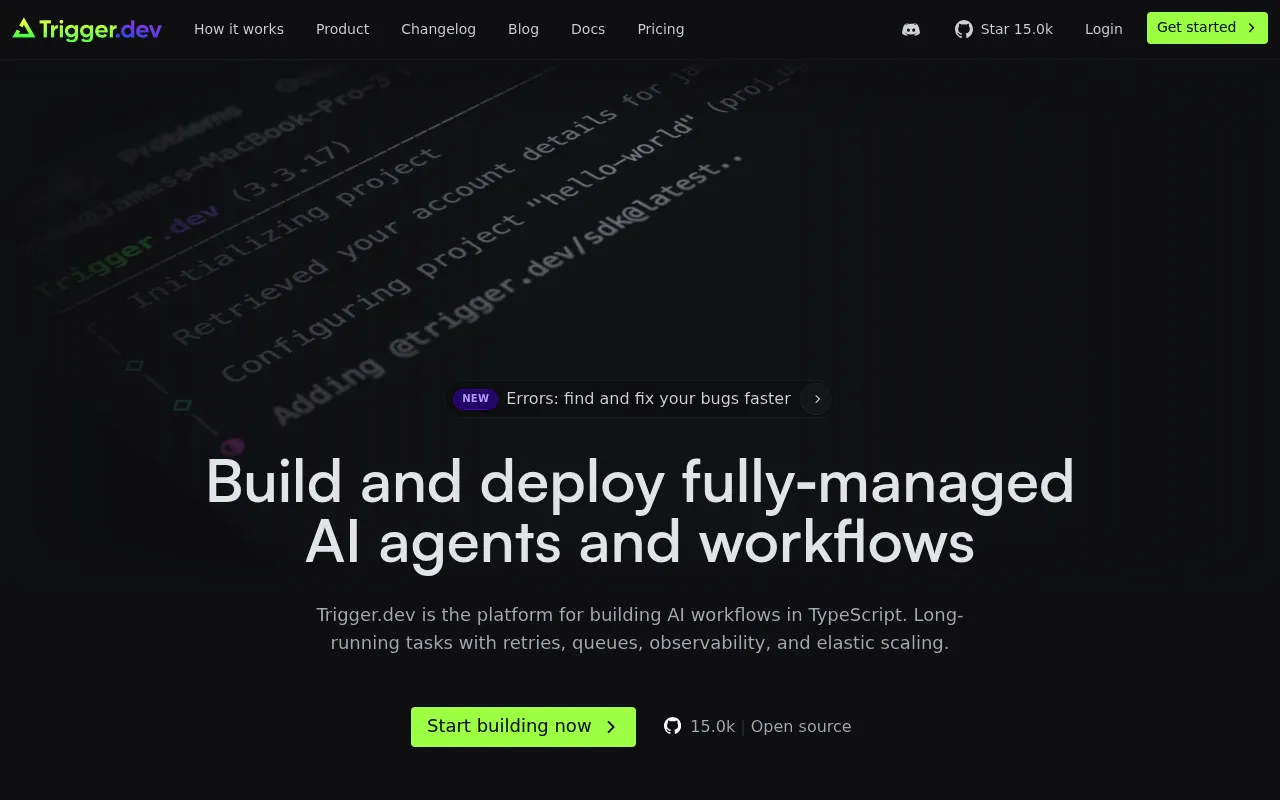 Trigger.dev screenshot