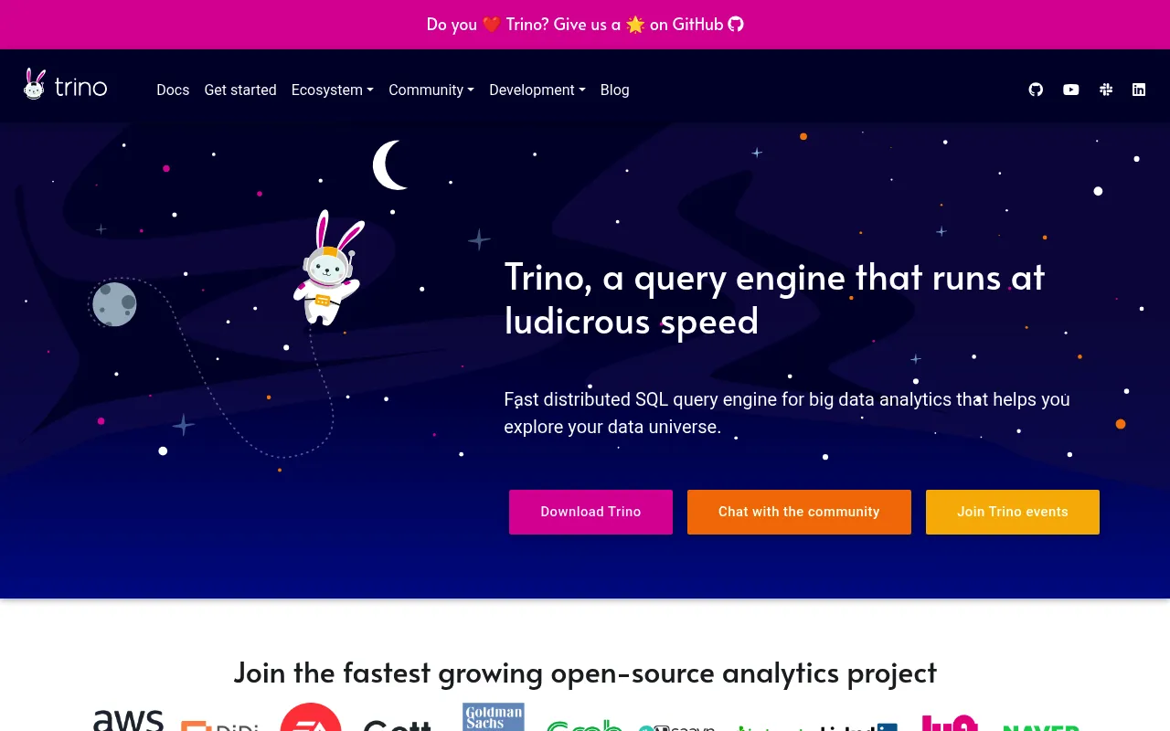 Trino screenshot