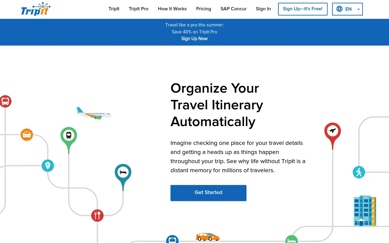 TripIt screenshot