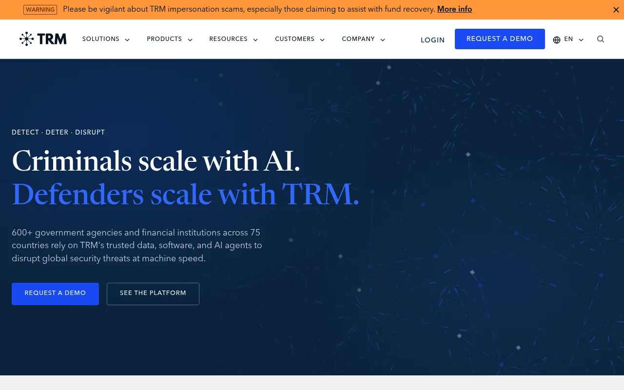 TRM Labs screenshot