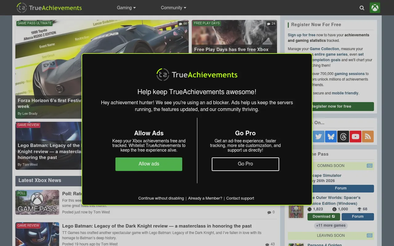TrueAchievements screenshot