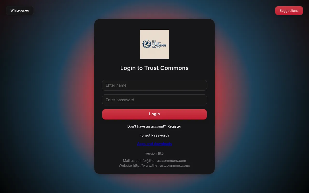 Trust Commons screenshot