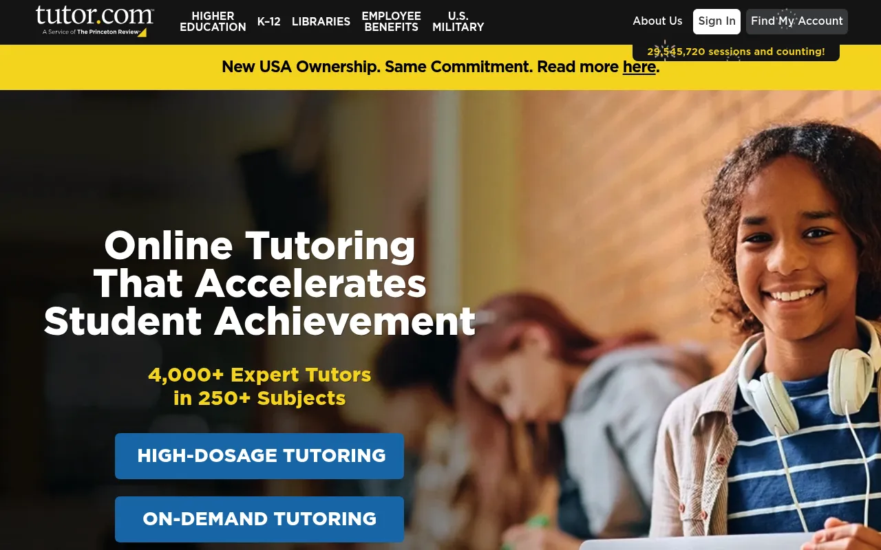 Tutor.com screenshot