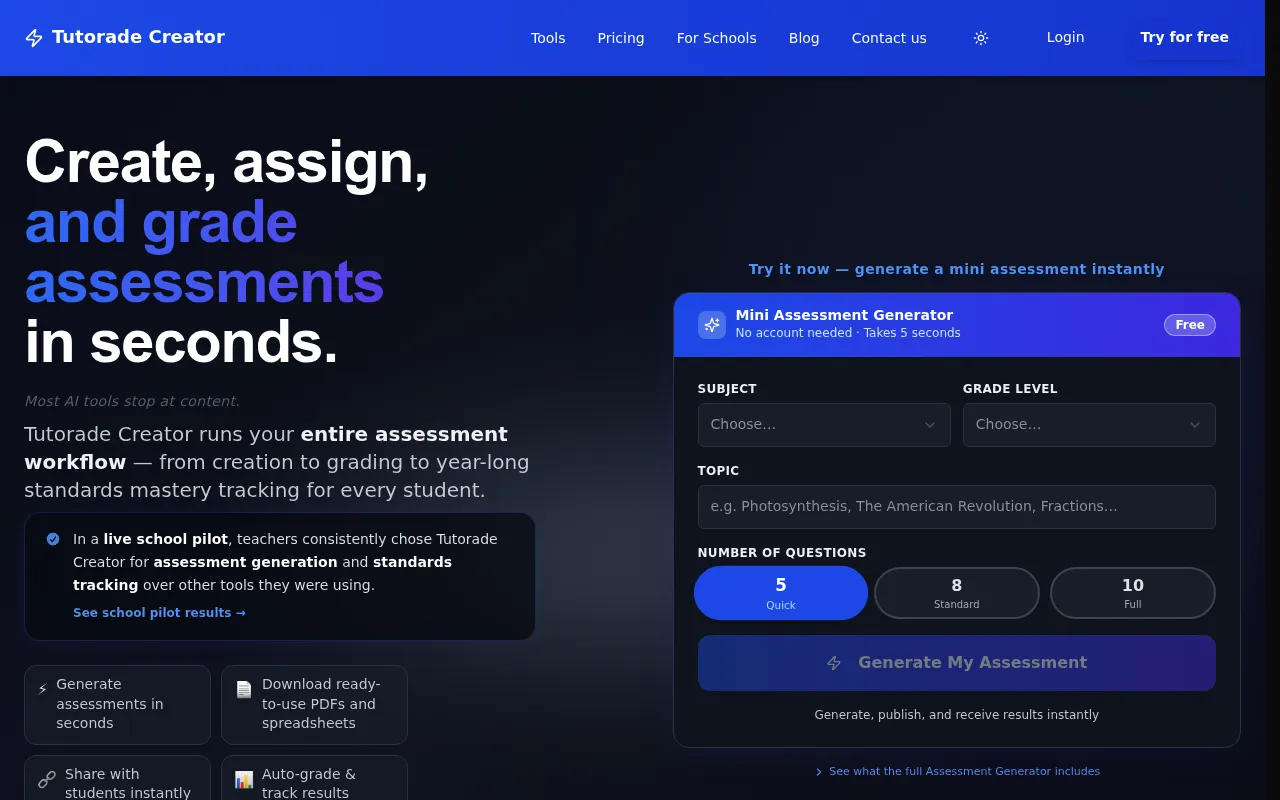 Tutorade screenshot