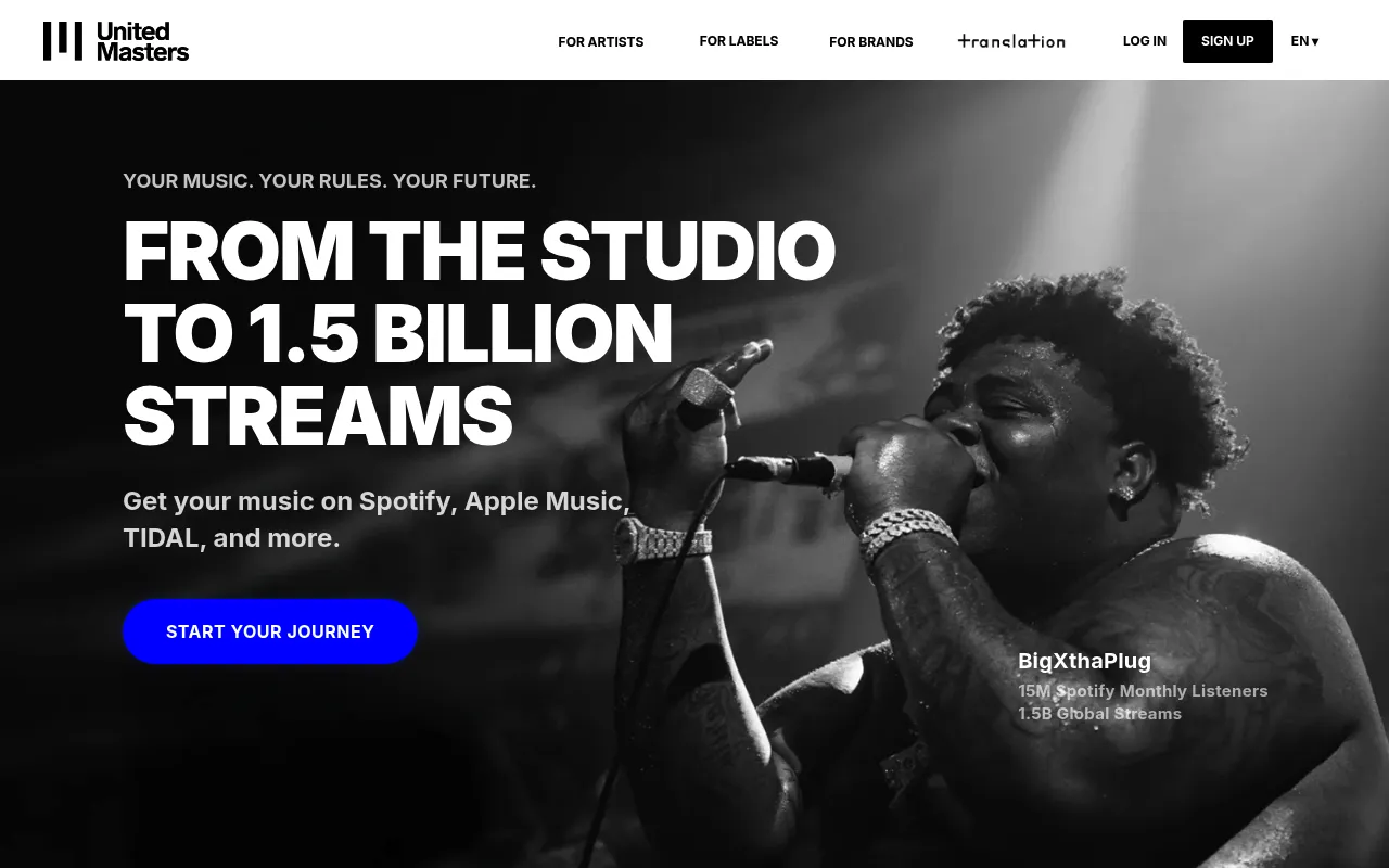 UnitedMasters screenshot