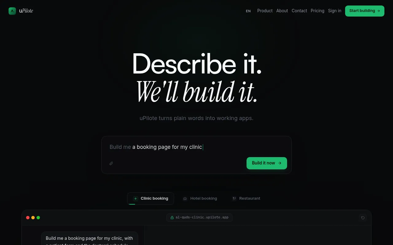 uPilote screenshot
