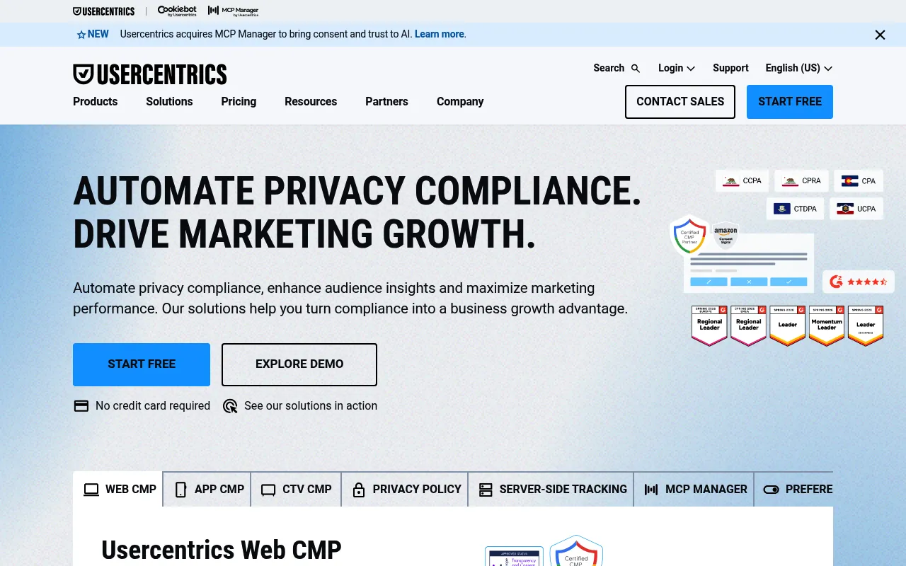 Usercentrics screenshot