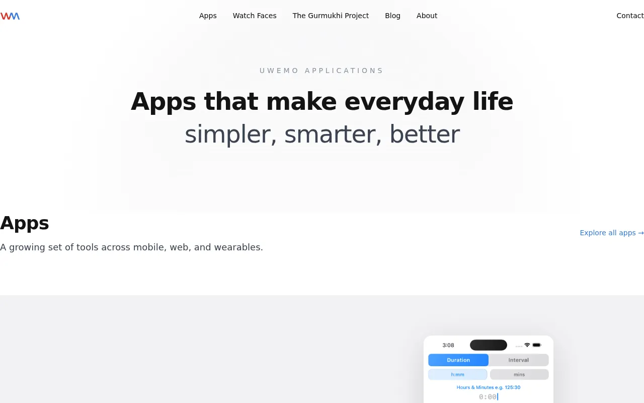 Uwemo Applications screenshot