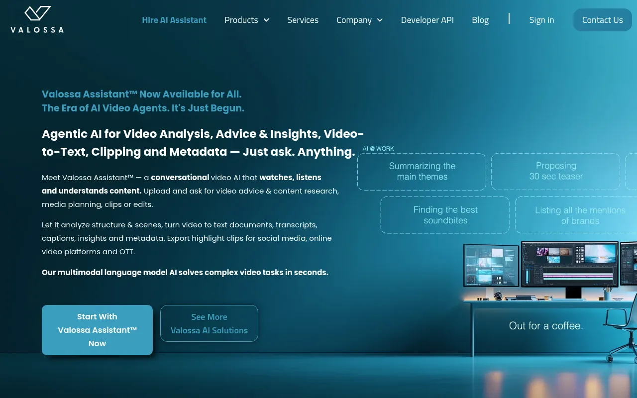 Valossa screenshot