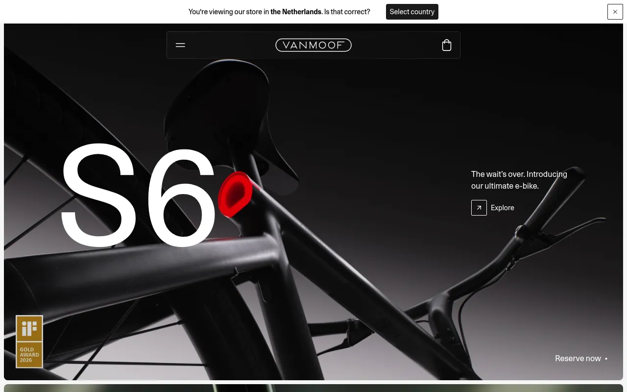 VanMoof screenshot