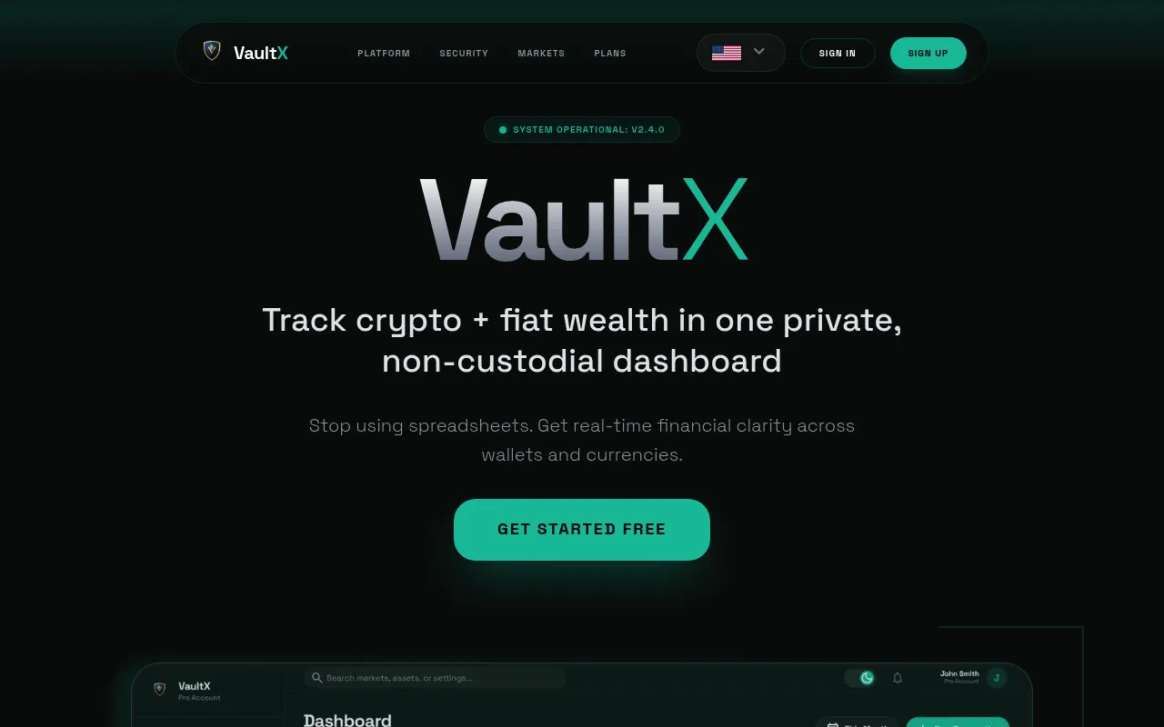 VaultX screenshot