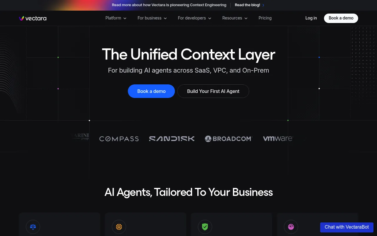 Vectara screenshot
