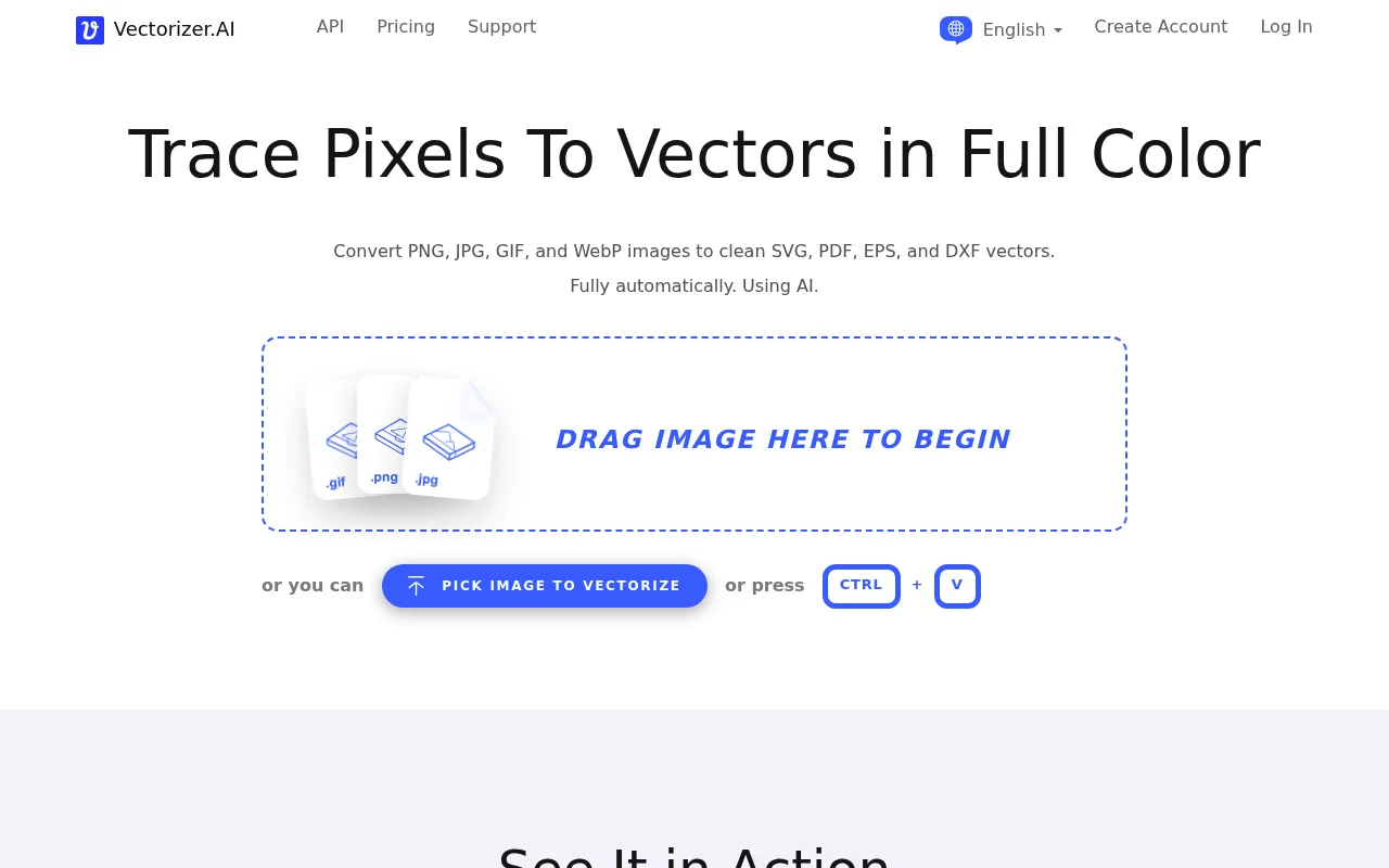 Vectorizer.AI screenshot
