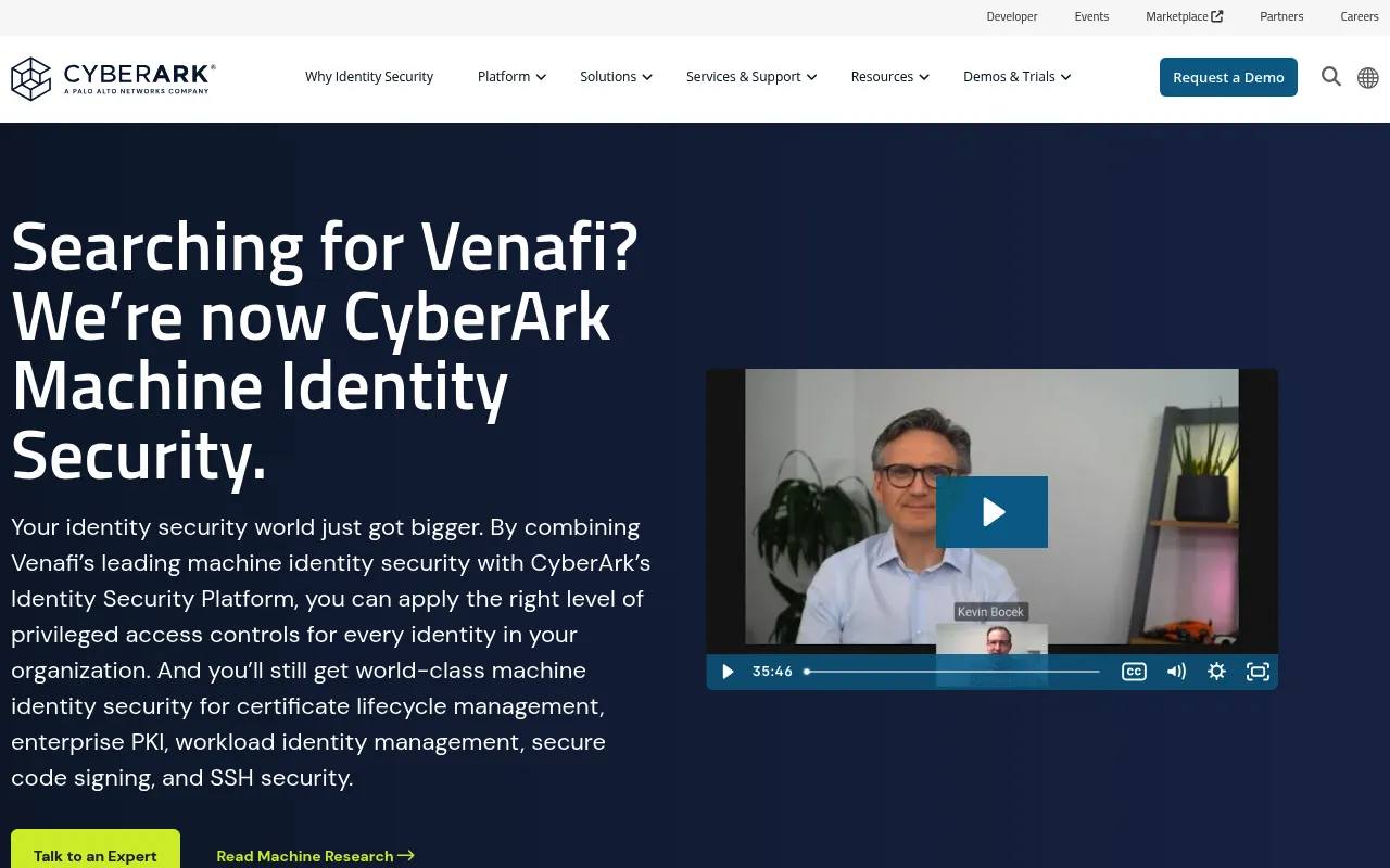 Venafi (CyberArk Machine Identity Security) screenshot