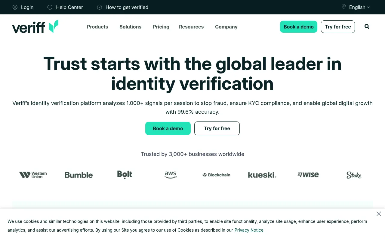 Veriff screenshot