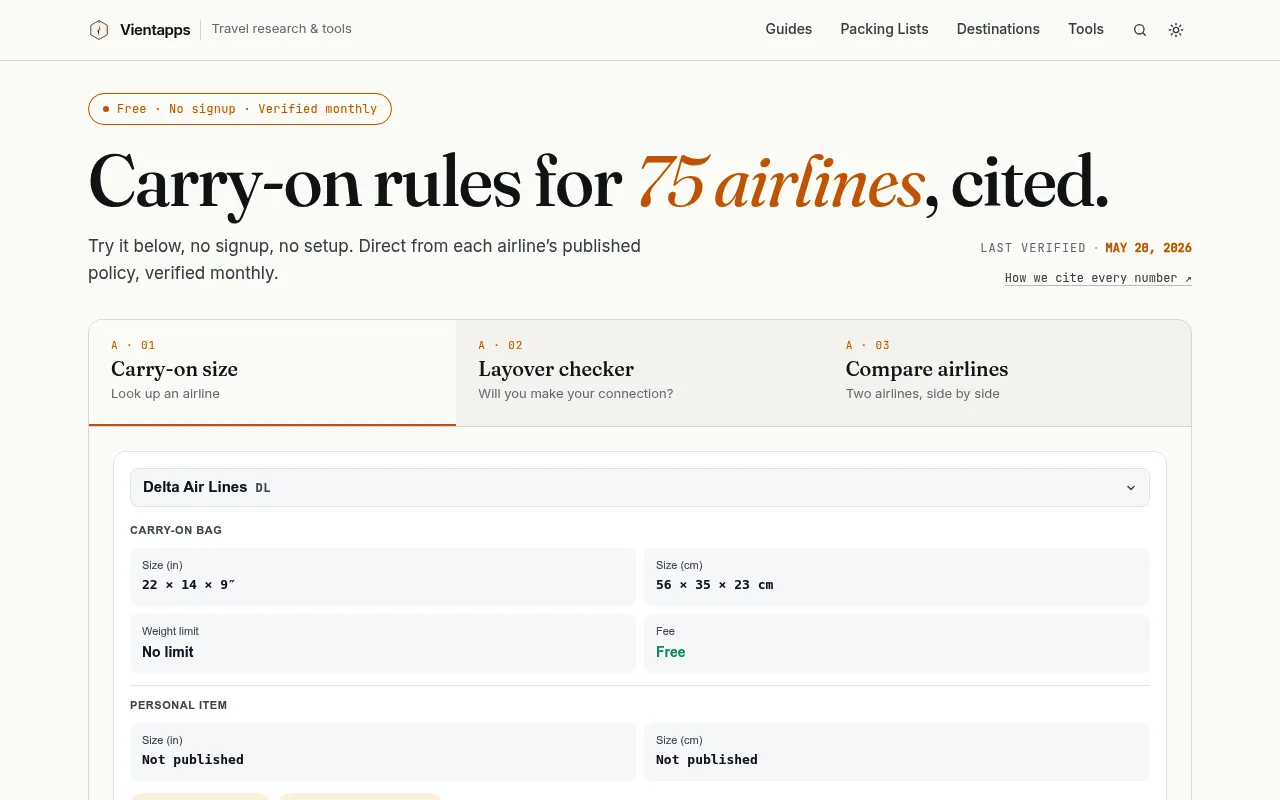 Vientapps Travel screenshot