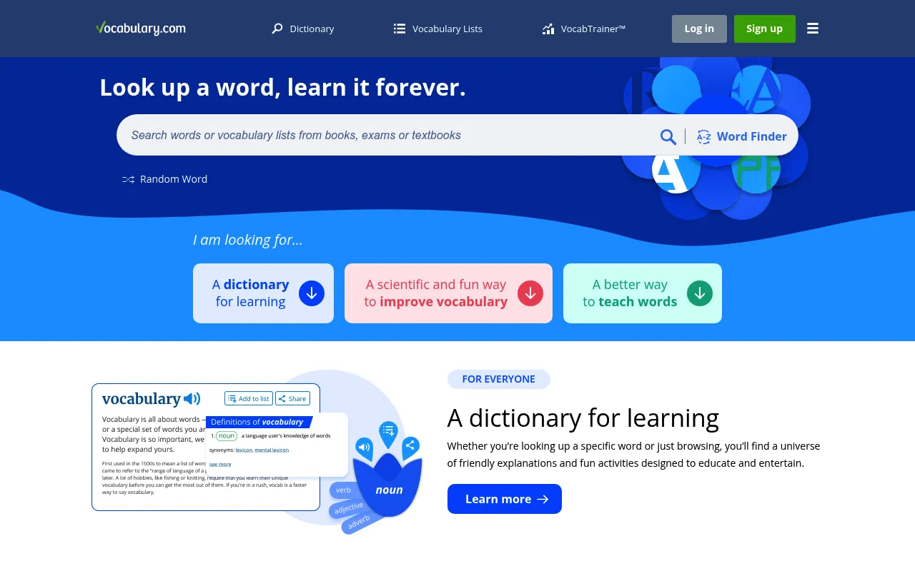 Vocabulary.com screenshot