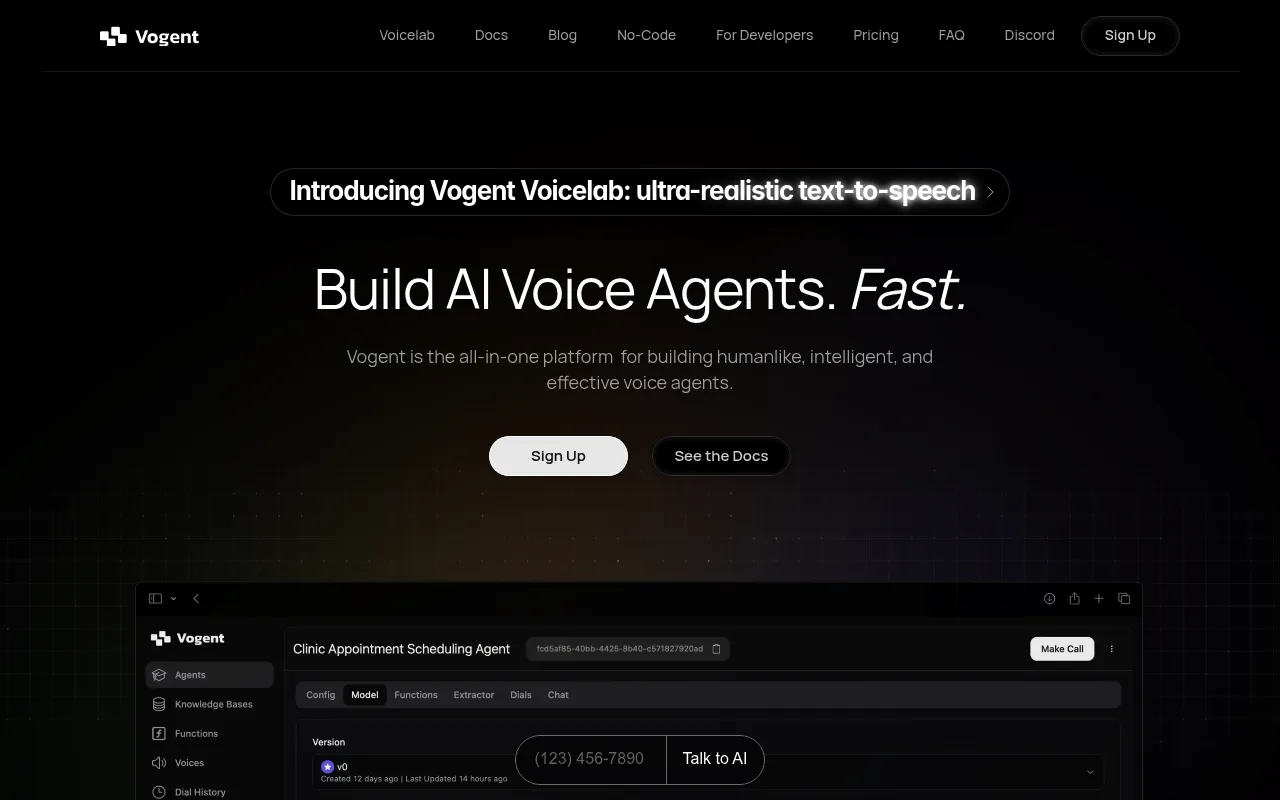 Vogent screenshot