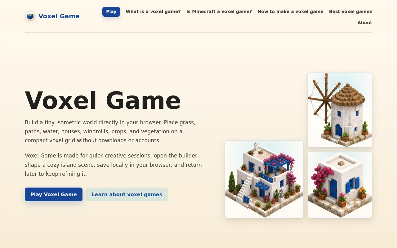Voxel Game screenshot