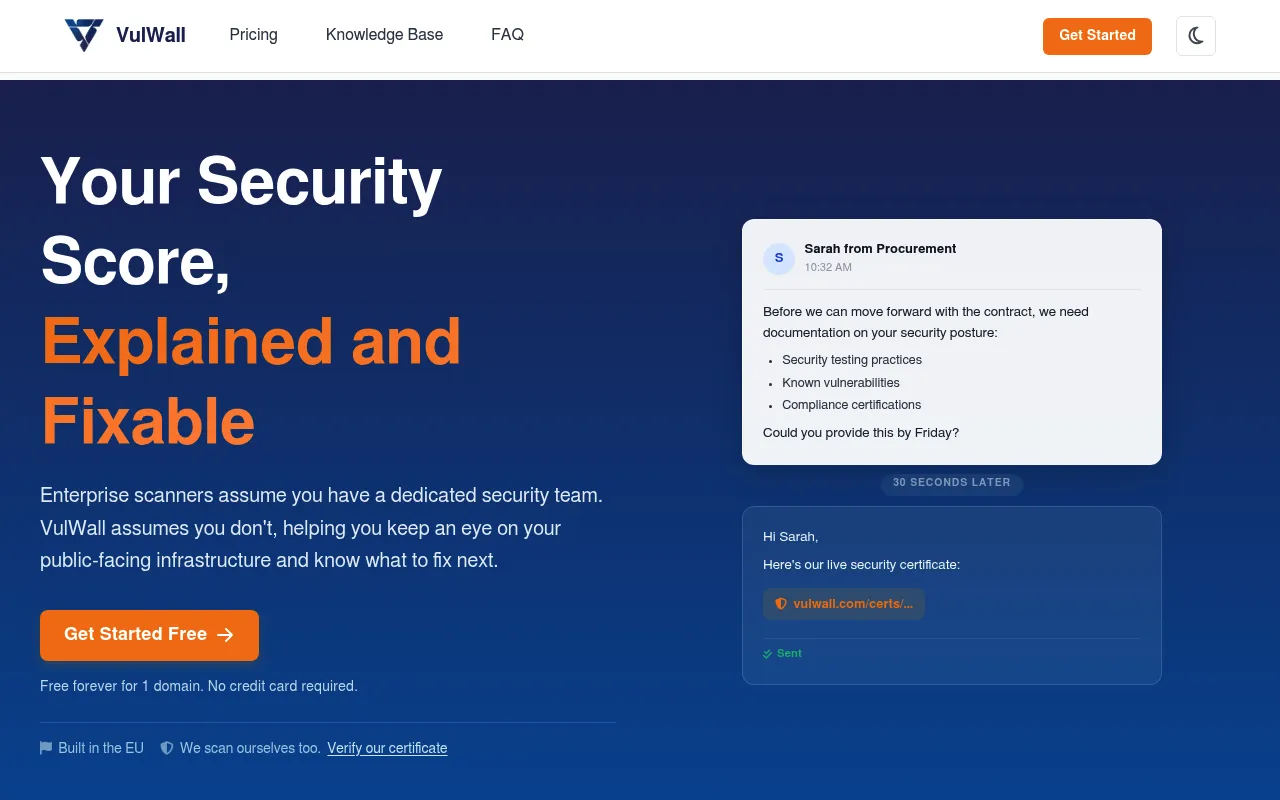 VulWall screenshot
