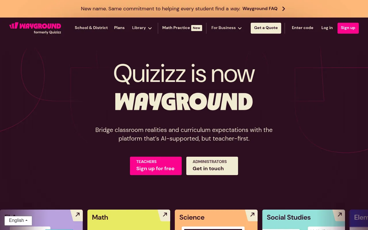 Wayground screenshot