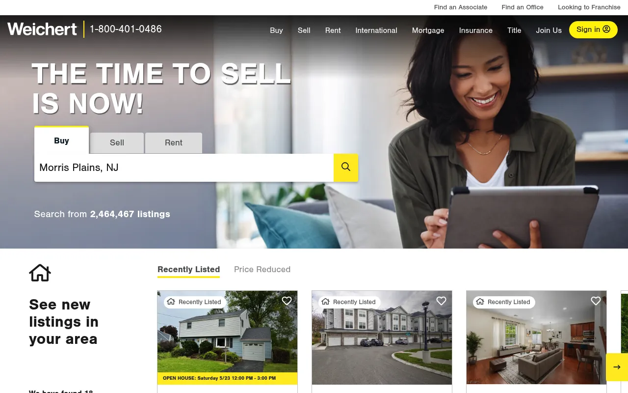Weichert Realtors screenshot