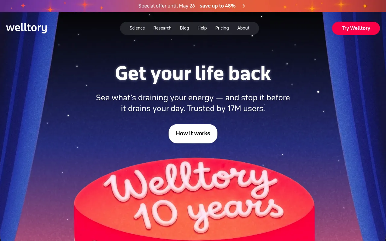 Welltory screenshot