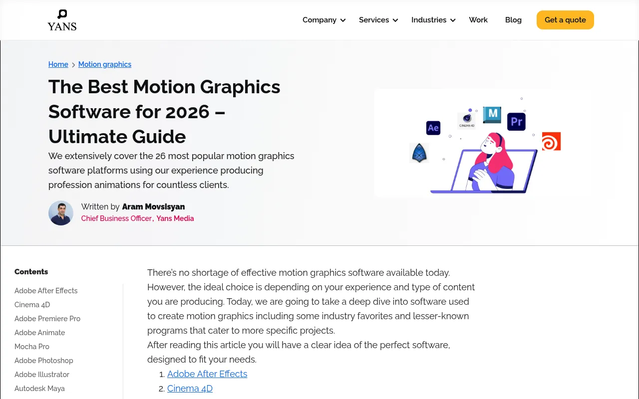 Yans Media Motion Graphics Guide screenshot