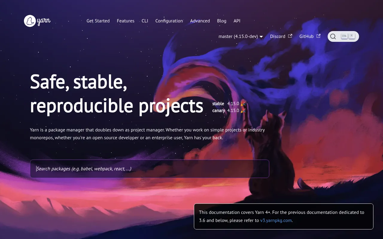 Yarn screenshot