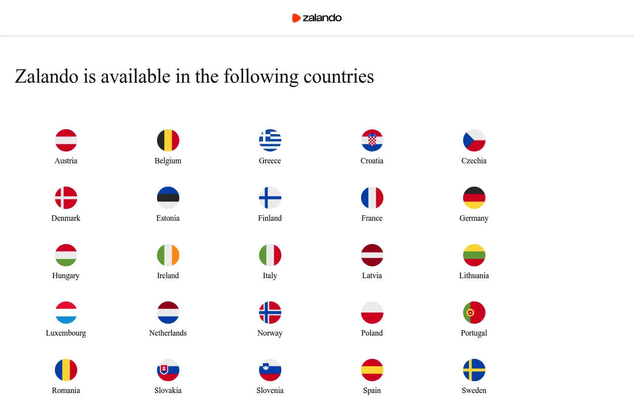 Zalando screenshot