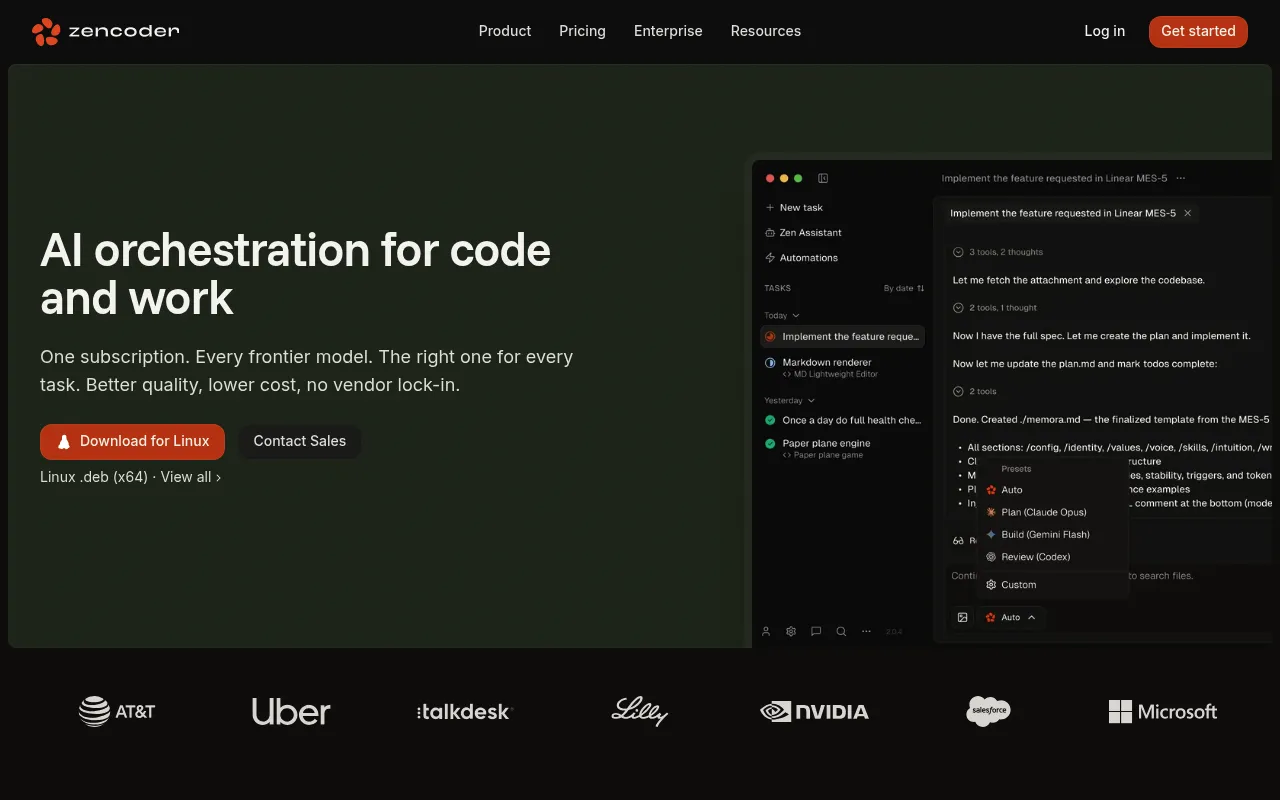 Zencoder screenshot