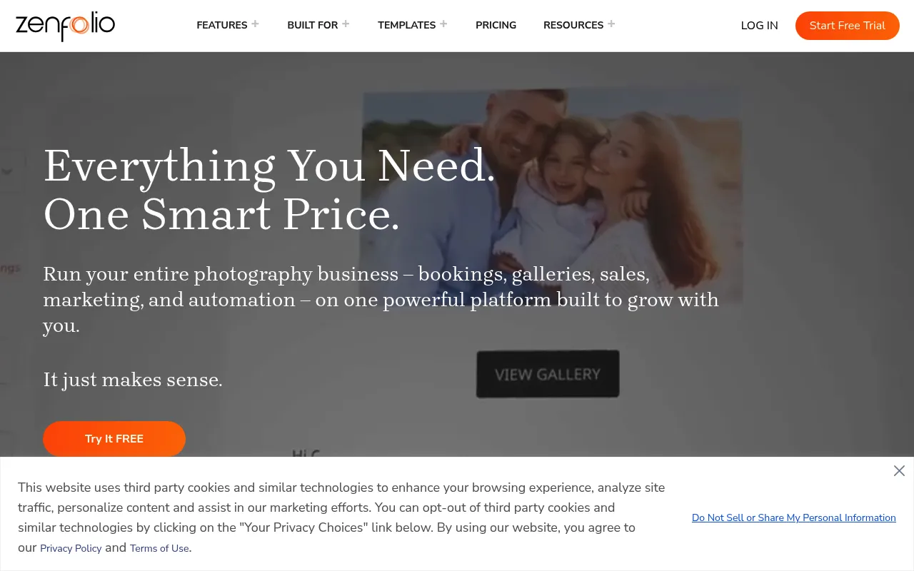 Zenfolio screenshot